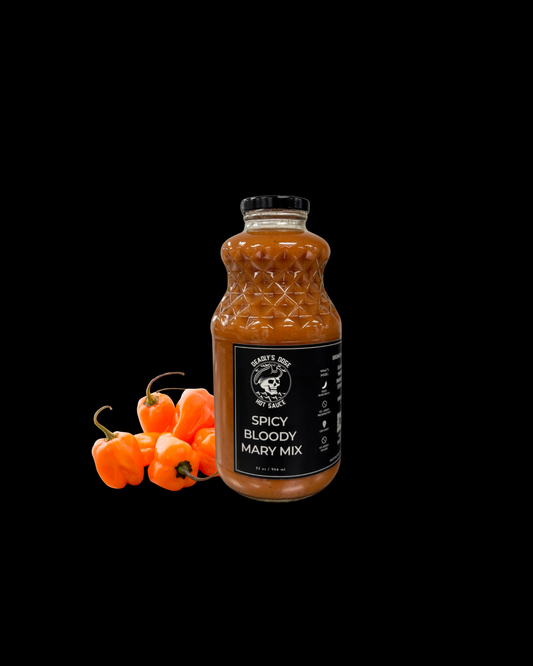 Quart of small-batch Bloody Mary mix handcrafted in Panama City Beach, Florida